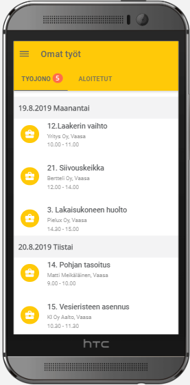 työajan kirjaaminen lemontime